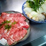 Sushi Ichi - 国産和牛を使用した、高級「すき焼き鍋」コース