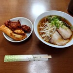 Chouya - 醤油ラーメンと春巻・鶏唐揚げ・揚げ餃子