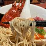 酒肴場 屯 - 加水率低めの細ストレート麺の食感も抜群