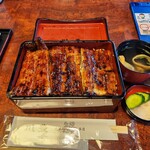 川豊 本店 - 特上うな重に肝吸い