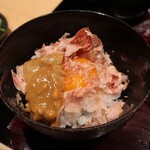 銀座 稲葉 - 鯛の卵かけご飯 (通称 TTKG)