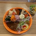 カレー食堂 サンサーラ - サンサーラのアートカレー スモールサイズ