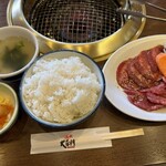 焼肉屋大平門 - 焼肉ランチE+A 飯大盛