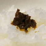 おみ乃 - ・鶏肉味噌オンザライス