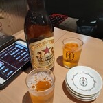 餃子屋 赤星 - サッポロラガービール 赤星☆