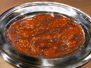 h Yakiniku Juju - 『豚レバーの赤味噌焼き』…女性におすすめ！味噌焼きだから食べやすいですよ♪