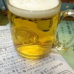 みのや北村酒店 - ジョッキが冷やしてあれば言うことないですけど(^_^;)