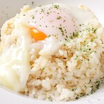 Warm risotto with rich cheese