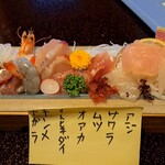福松荘 - 刺身盛合せ