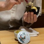 くるますし - 渡蟹の味噌をたっぷり乗せて