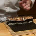 くるますし - がり紫蘇巻きにのどぐろを乗せて