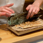 くるますし - 穴子の笹蒸し焼き