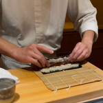 くるますし - 干瓢を巻く