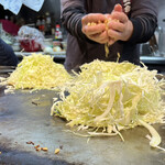 Hiroshima Fuu Okonomiyaki Renga Tei - 焼きの風景