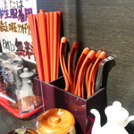 麺酒房 龍安 - 卓上の様子