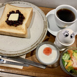 喫茶モーニング - 小倉トーストセット