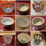 銀座 しのはら - 今回のおちょこたちでした