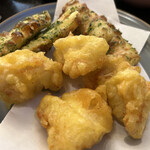 おでん・天ぷら ずぅ - 天ぷら（ちくわ、かしわ）