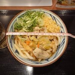 Marugame Seimen - 豚汁うどん(並)_790円　丼の直径17cm