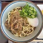 横井製麺所   - 牛玉ぶっかけうどん大