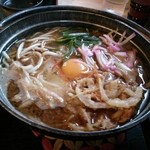 うどん食堂 太杉 - 味噌煮込みうどん！鉄鍋で熱々なのでとってもおいしいですヨ(^o^)v