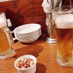 ブラーノブラーノ - 生ビール×２・1320円(税込）