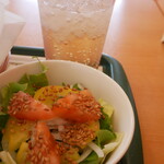 モスバーガー - サラダ・ジンジャーエール