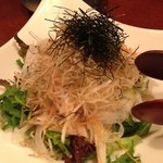 橙 - カリッカリじゃこと大根のサラダ