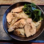 ヨコクラうどん - 鶏チャー葱炙油うどん(大)