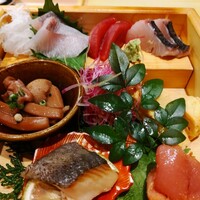 対馬のどぐろとイカ活き造り 博多 魚蔵 都ホテル店 - 箱の中