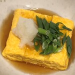 Tamagoyaki with dashi soup from a soba restaurant