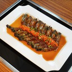 Gangjang shrimp (soy sauce shrimp) (간장새우)