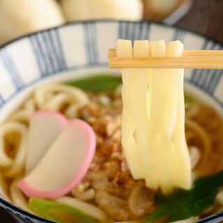 Udon made with special soup stock