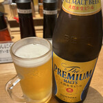 我馬 - 瓶ビール（¥530）