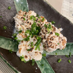 マルカツ - 焼き白子　鱈の白子焼いたの、初めて食べました。レモンだけで十分！