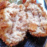 Tonkatsu Katsumi - 「ロース＆メンチカツ定食」のメイン