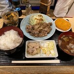 Kanikurabu Bekkan - 何故か初回、日替わりの牛焼肉定食900円なんて頼んでしもうたw 北海道関係ないか・・