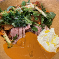 Bistro yen - ランチのブルグールと自家製ハムのタブレ