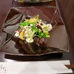 フクモト - シンプルステーキセットのサラダ