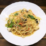 Il Germe - 寒鲭鱼与葱油酱意大利细面（套餐￥1430）。咸味适中，鲜味浓郁！