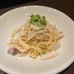 Squid mentaiko pasta