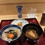 銀座 しのはら - タレをかけてもらってご飯おかわり