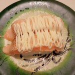 回転寿司すノ家 - 焼きサーモン