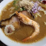 自家製麺 ら～めん かり屋 - エビとブタのハーモニー