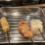 串かつ 七福神 - チーズ・紅しょうが・もち