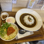 みよしの食堂 - チキンカレーセット700円