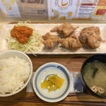 Miyoshino Shokudou - 潮唐揚げ定食780円