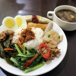 New Continental Hotel  - 2019/12/29昆布山盛りに豚肉鬆乗せご飯