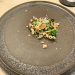 食堂セゾンドール - 対馬穴子・芹・菜の花・三つ葉のリゾット