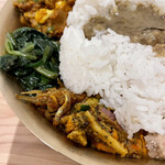 スパイスカレー あかつ亭 - サグ、タルカリ